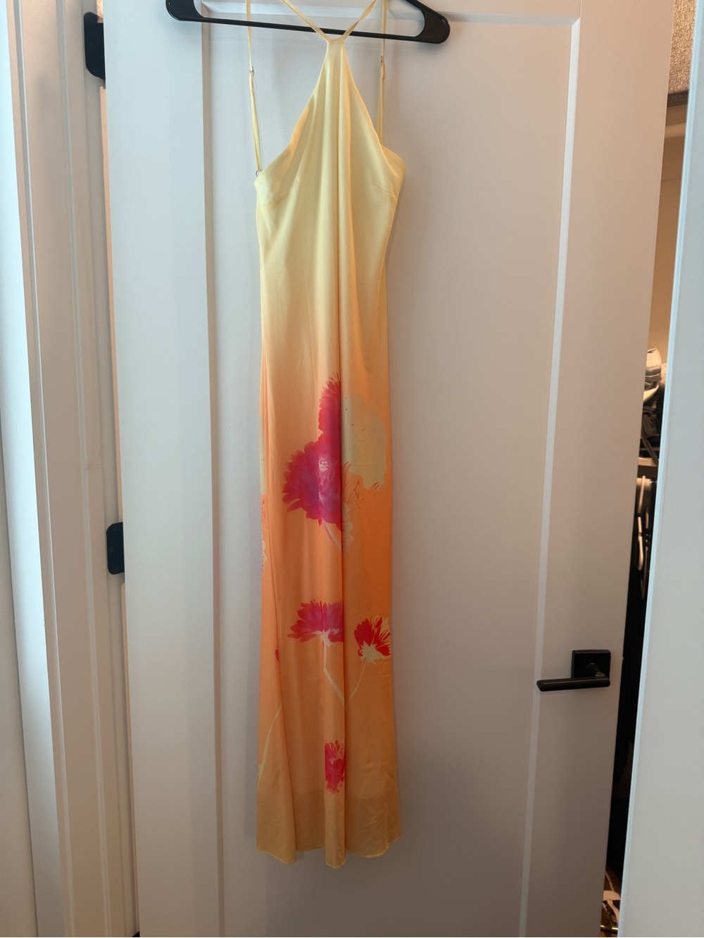 Yellow Floral Slip Maxi Dress - Women